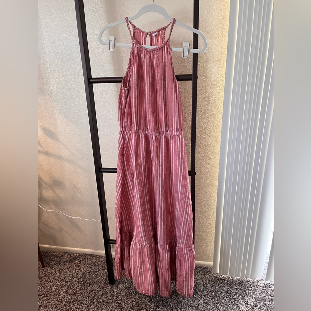 Old Navy striped Halter Maxi Dress